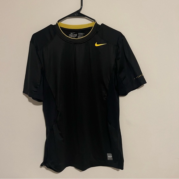 Nike Shirts Nike Pro Combat Dri Fit Black Workout Shirt Poshmark